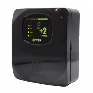 FONTE CARREGADOR ELETRÔNICO COM TIMER 2A + 2A IPEC FONTE CARREGADOR ELETRÔNICO COM TIMER 2A + 2A IPEC