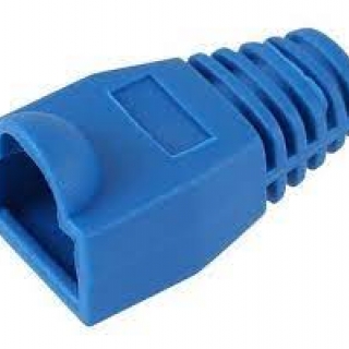 Capa Protetora Borracha Conector Rj45 Azul Capa Protetora Borracha Conector Rj45 Azul